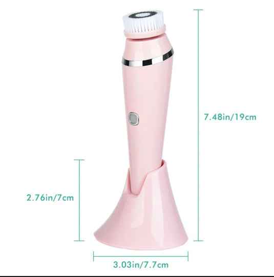 4-in-1 Rechargeable Facial Cleansing Brush | Deep Cleanse & Exfoliate