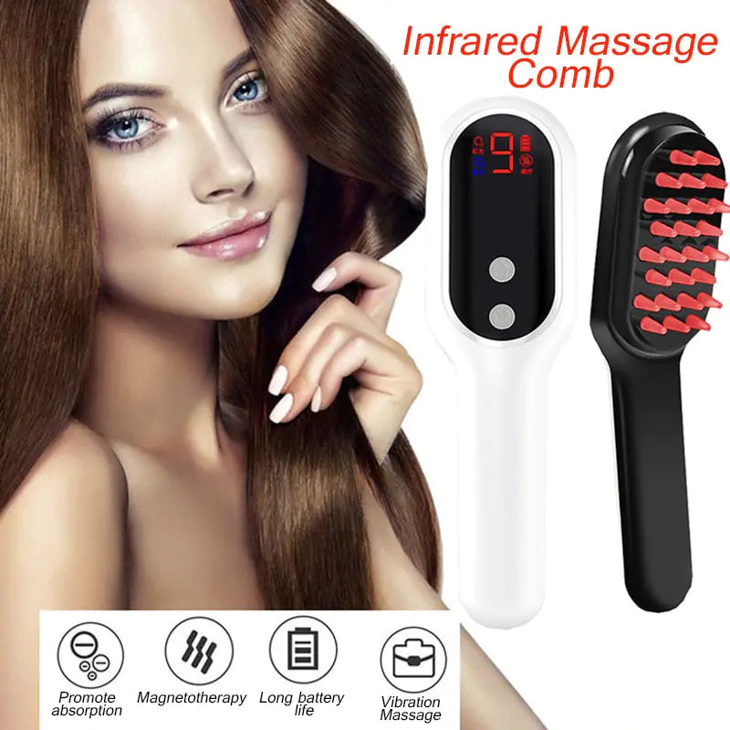 Infrared Electric Hair Growth Comb | Scalp Therapy & Hair Regeneration