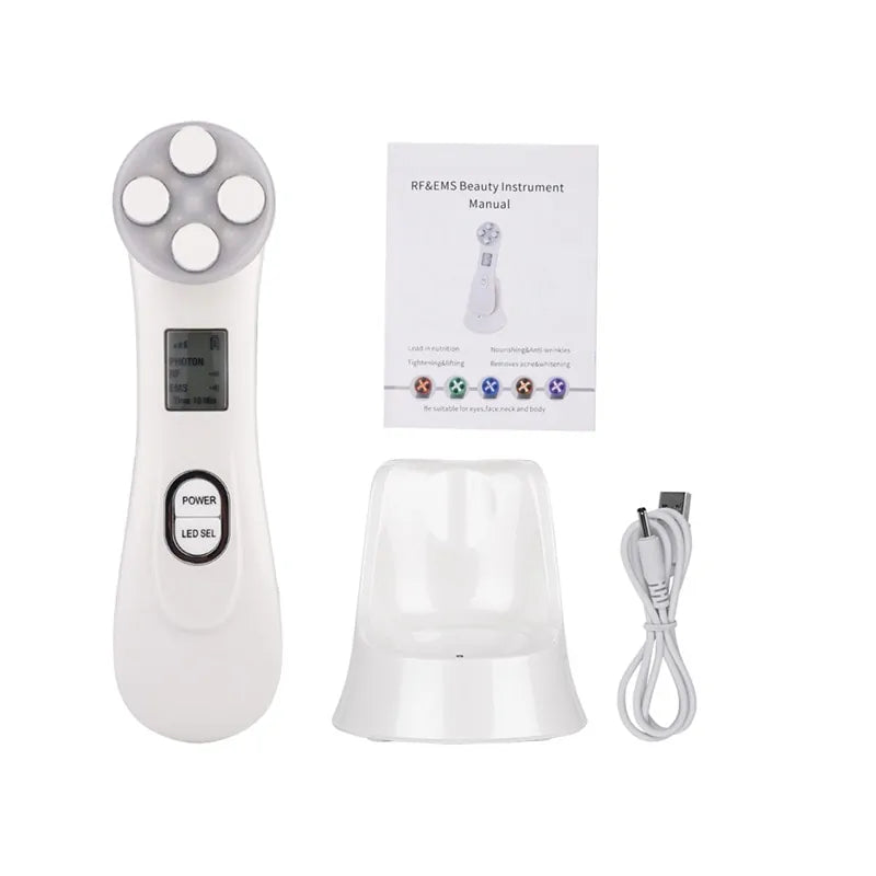 5-in-1 RF & LED Skin Tightening Device | Lift, Firm & Rejuvenate