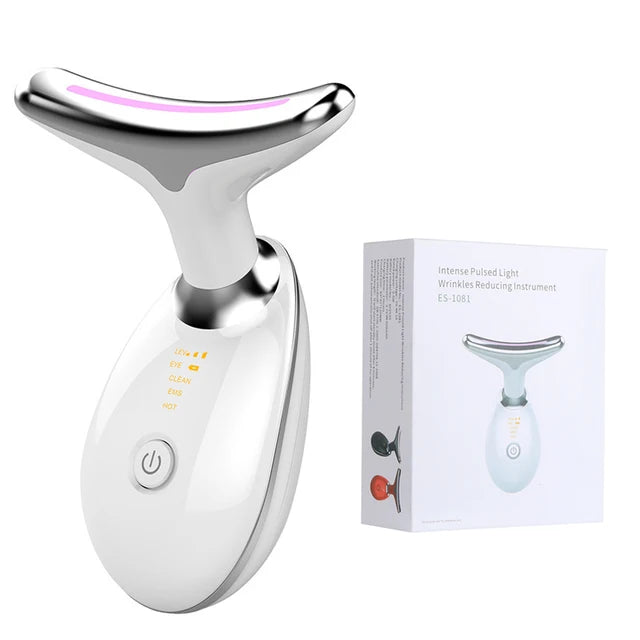 6-in-1 Neck & Face Lifting Device | EMS, LED & Anti-Aging Therapy