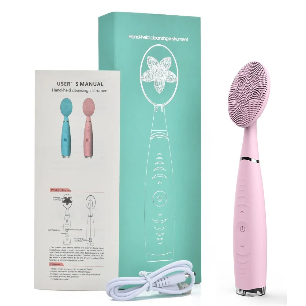 Advanced Sonic Facial Cleansing Brush | Deep Pore & Exfoliation Technology