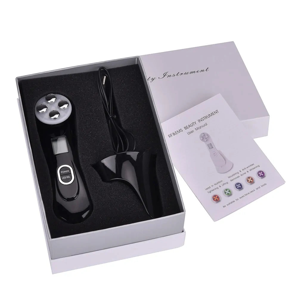 RF EMS LED Photon Facial Rejuvenation Device | Acne, Wrinkle & Skin Firming Treatment