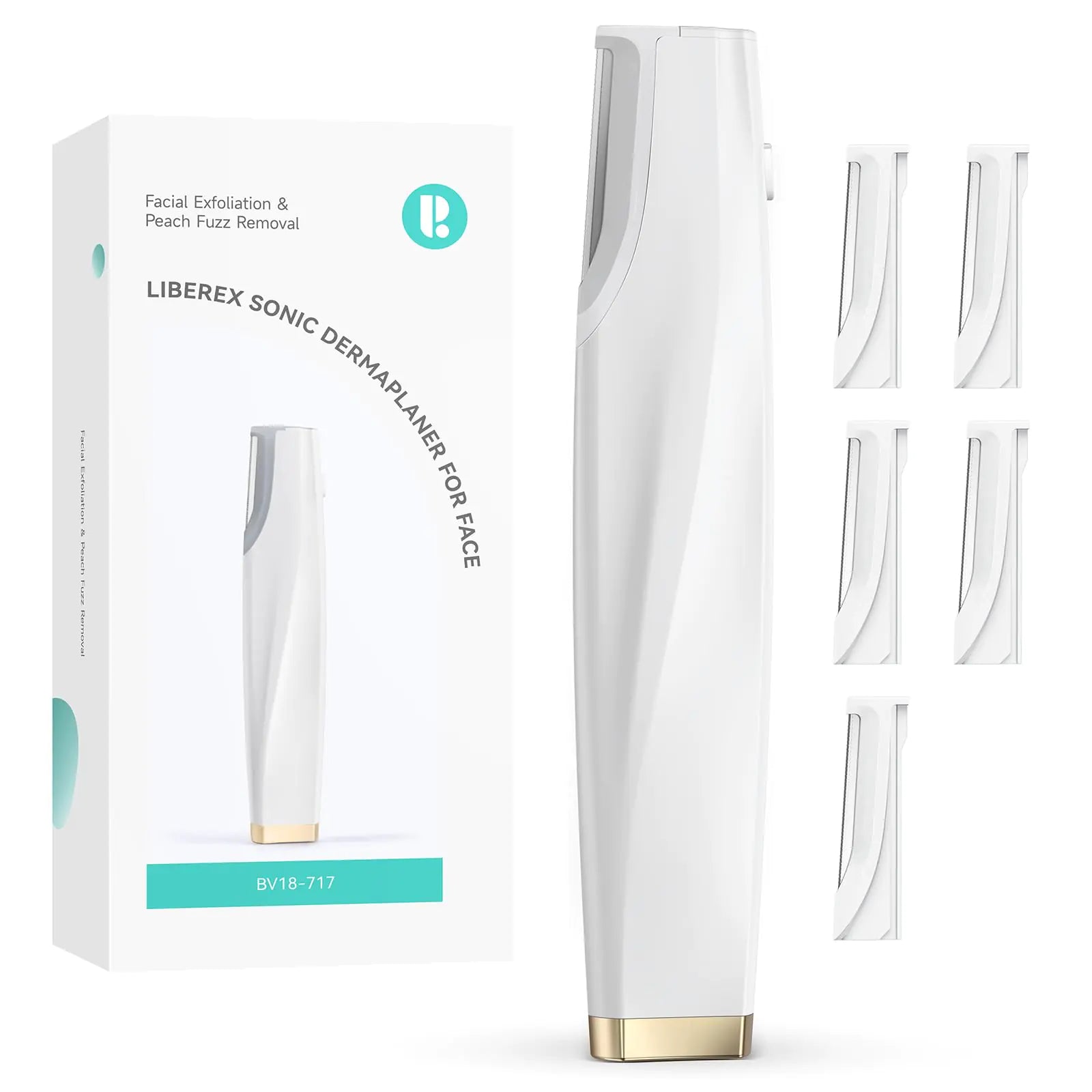 Rechargeable Sonic Dermaplaning Tool | Professional Peach Fuzz & Exfoliation System