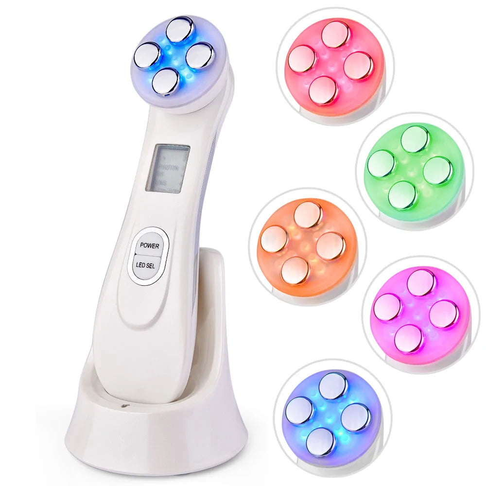 RF EMS LED Photon Facial Rejuvenation Device | Acne, Wrinkle & Skin Firming Treatment