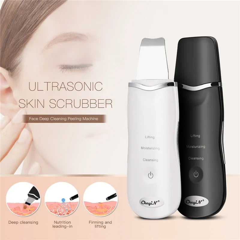 2-in-1 Ultrasonic Skin Scrubber & Facial Steamer | Purify, Hydrate & Glow