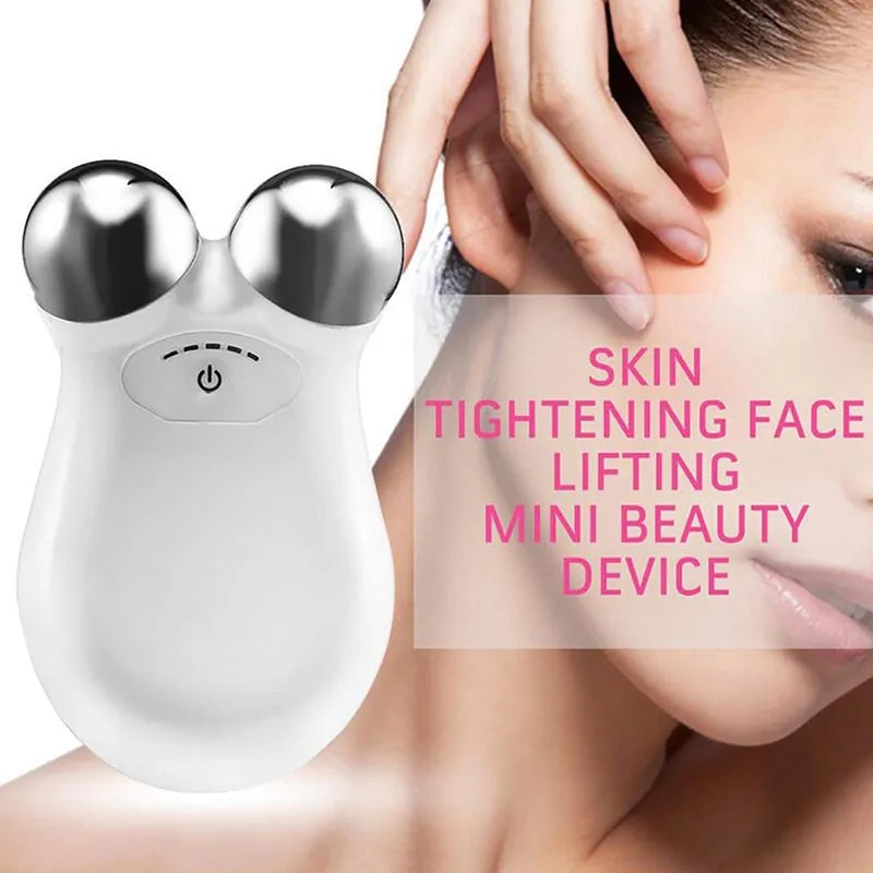 Facial Microcurrent Roller Massager | Non-Surgical Face Lift & Anti-Aging Therapy