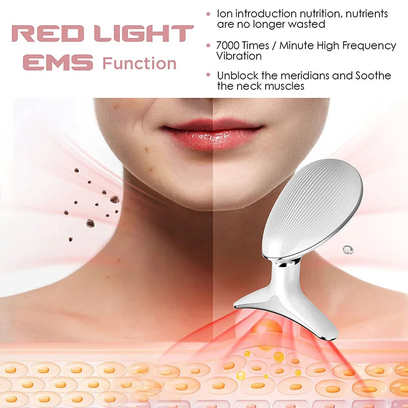 6-in-1 Neck & Face Lifting Device | EMS, LED & Anti-Aging Therapy