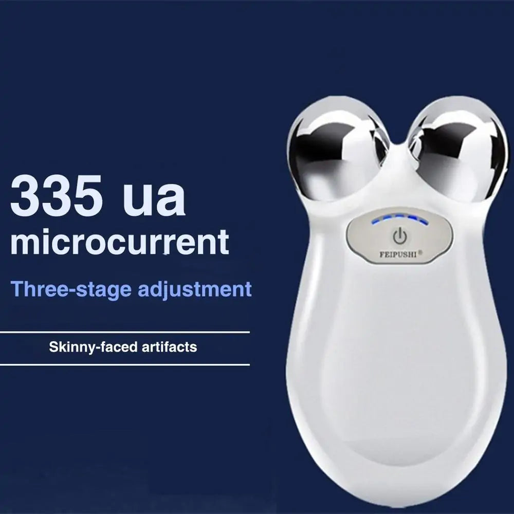 Facial Microcurrent Roller Massager | Non-Surgical Face Lift & Anti-Aging Therapy