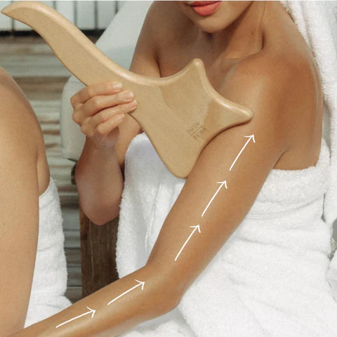 Handcrafted Wooden Gua Sha Tool | Detox & Sculpt Your Body Naturally