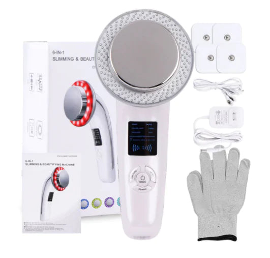 6-in-1 EMS Ultrasonic Face & Body Massager | Tighten, Tone & Rejuvenate