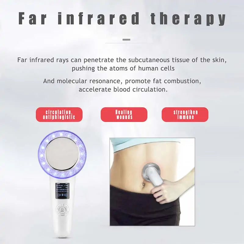 6-in-1 Body Sculpting & Skin Tightening Massager | RF, EMS & Cavitation