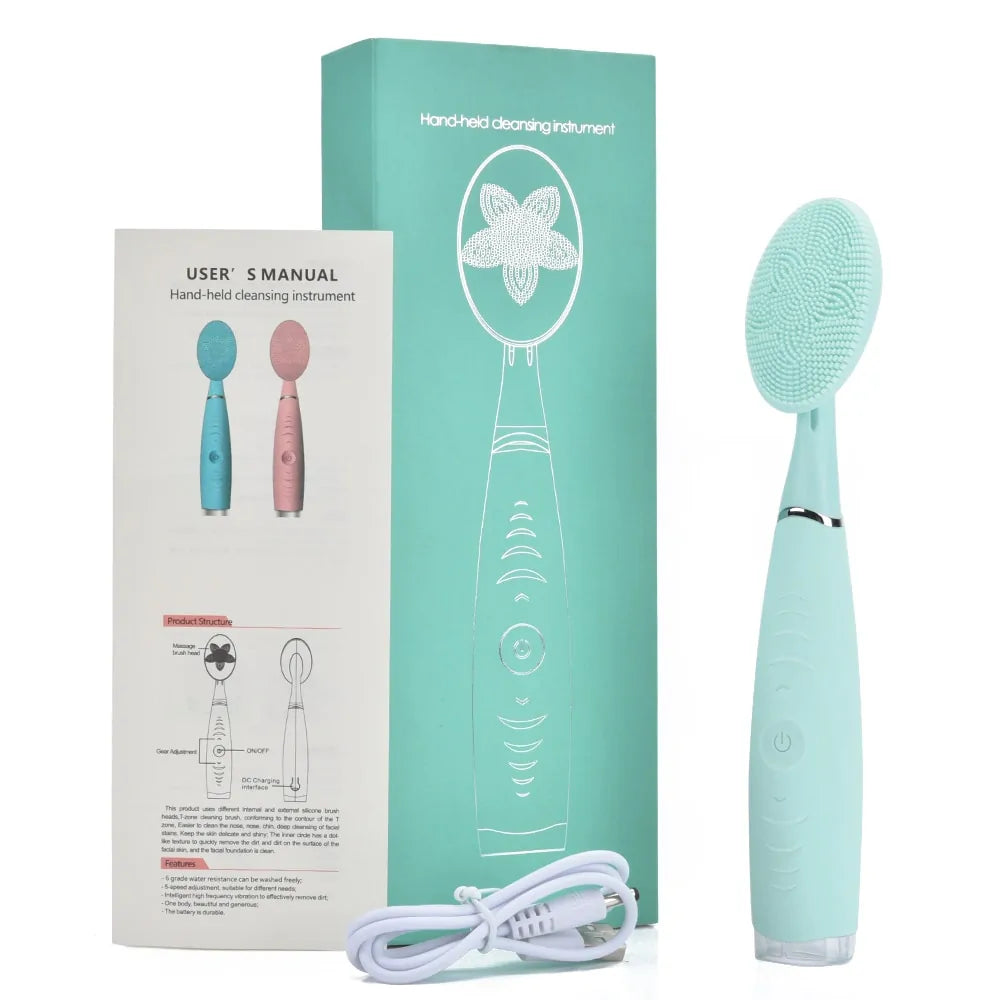 Advanced Sonic Facial Cleansing Brush | Deep Pore & Exfoliation Technology